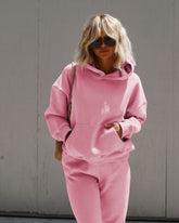 Herbst-Winter-Set mit Kapuzenpullover und Hose mit Knöchelbindung für Damen